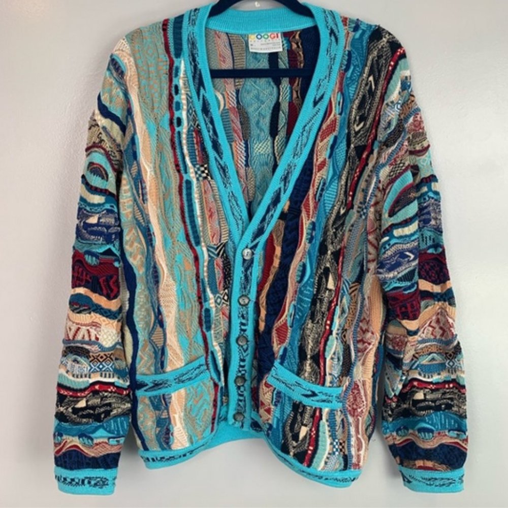 Coogi Cardigan Mercerized Cotton